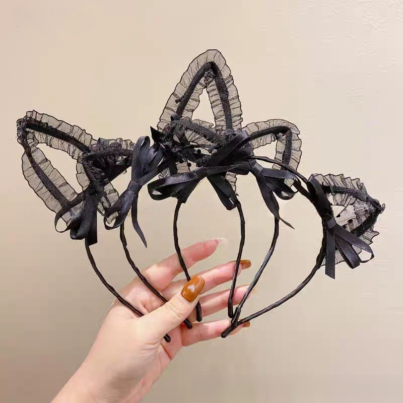 Hair Net Invisible - Fascia per capelli gotica con orecchie
