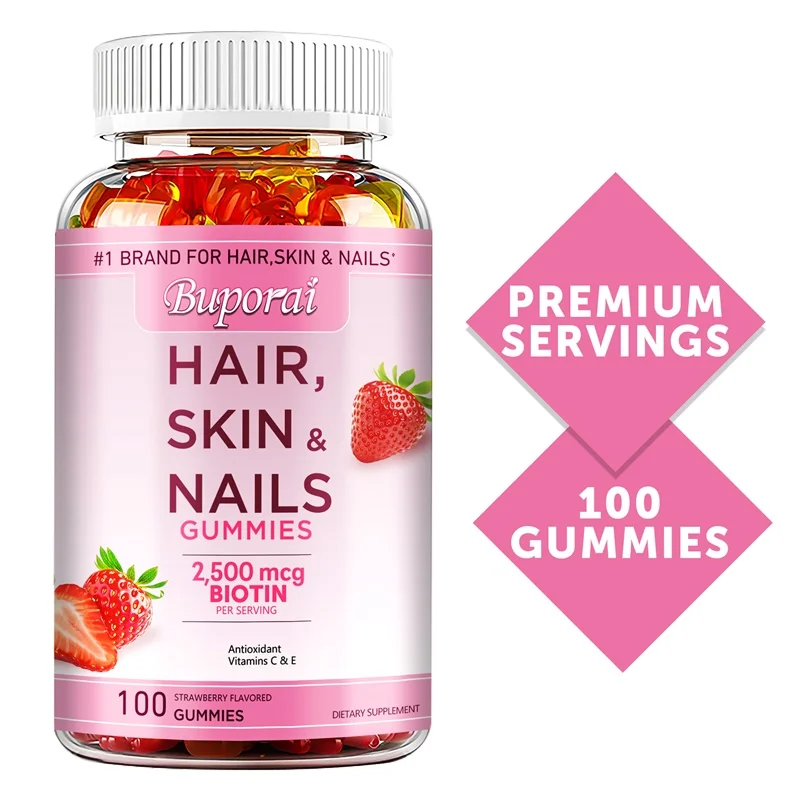 Hair Care Gummies - Caramelle gommose per capelli, pelle e