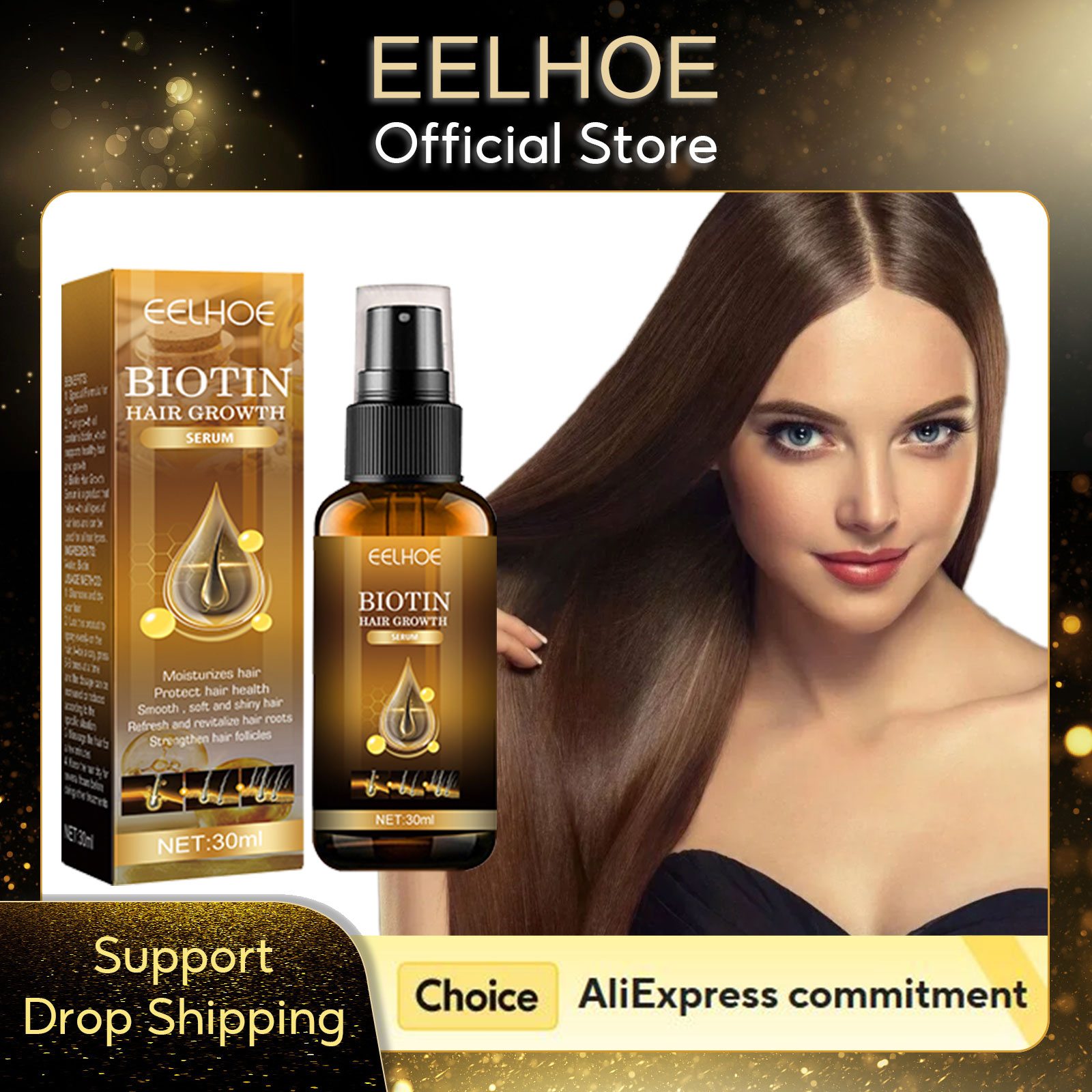 Hair Care Natural Products - EELHOE Biotina Siero per la crescita