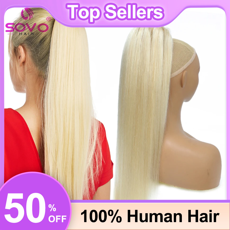 Clip In Hair Piece - SOVO Coulisse Coda di cavallo Capelli