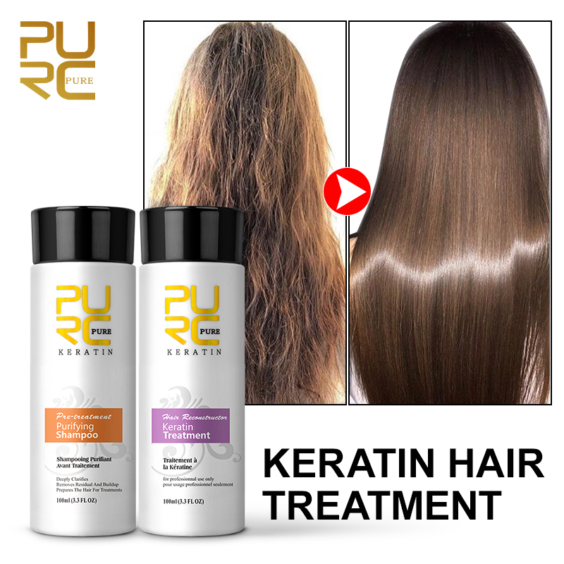 Hair Care Keratin Shampoo - Trattamento alla Cheratina Brasiliana PURC per