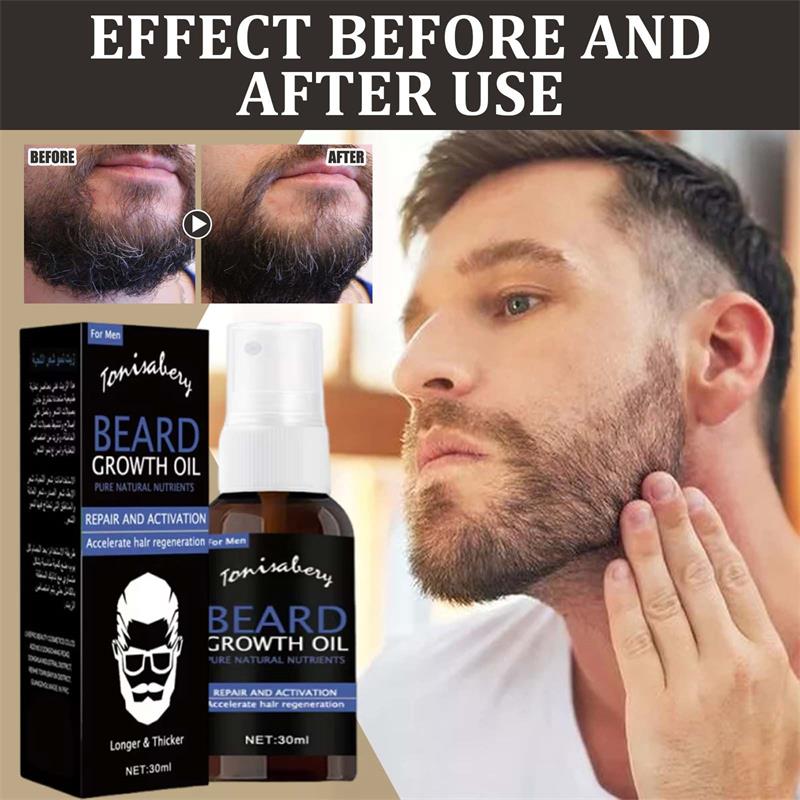 Hair Care Natural Products - Olio per la Crescita della Barba,