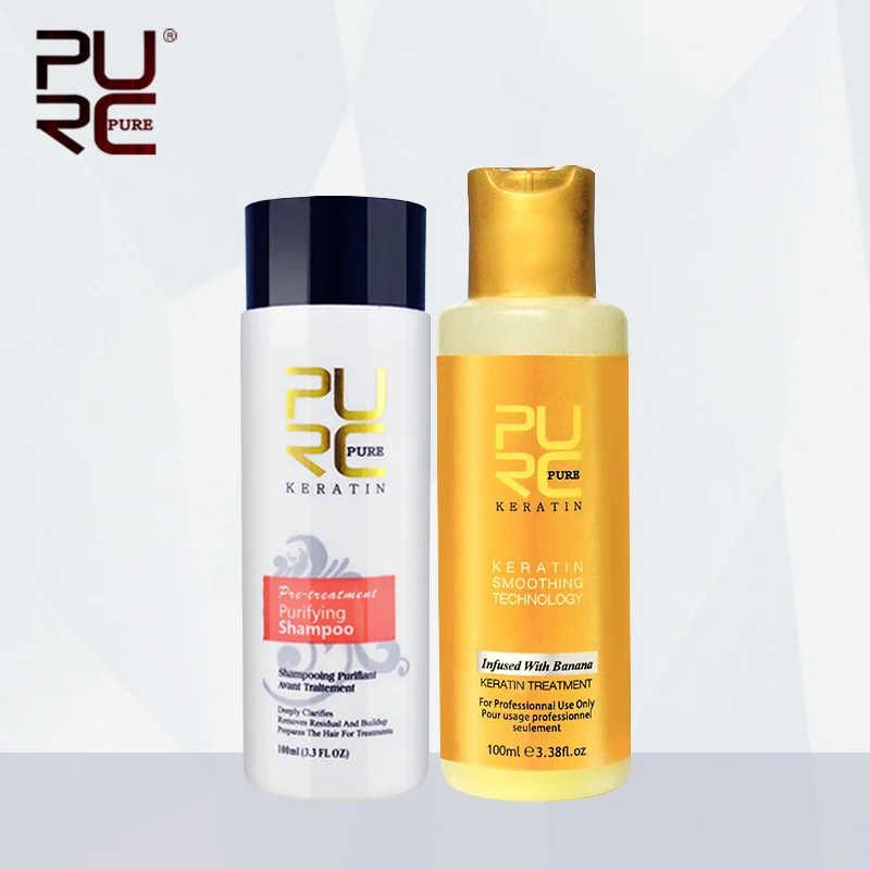 Hair Care Keratin Shampoo - PURC Set di cheratina e shampoo