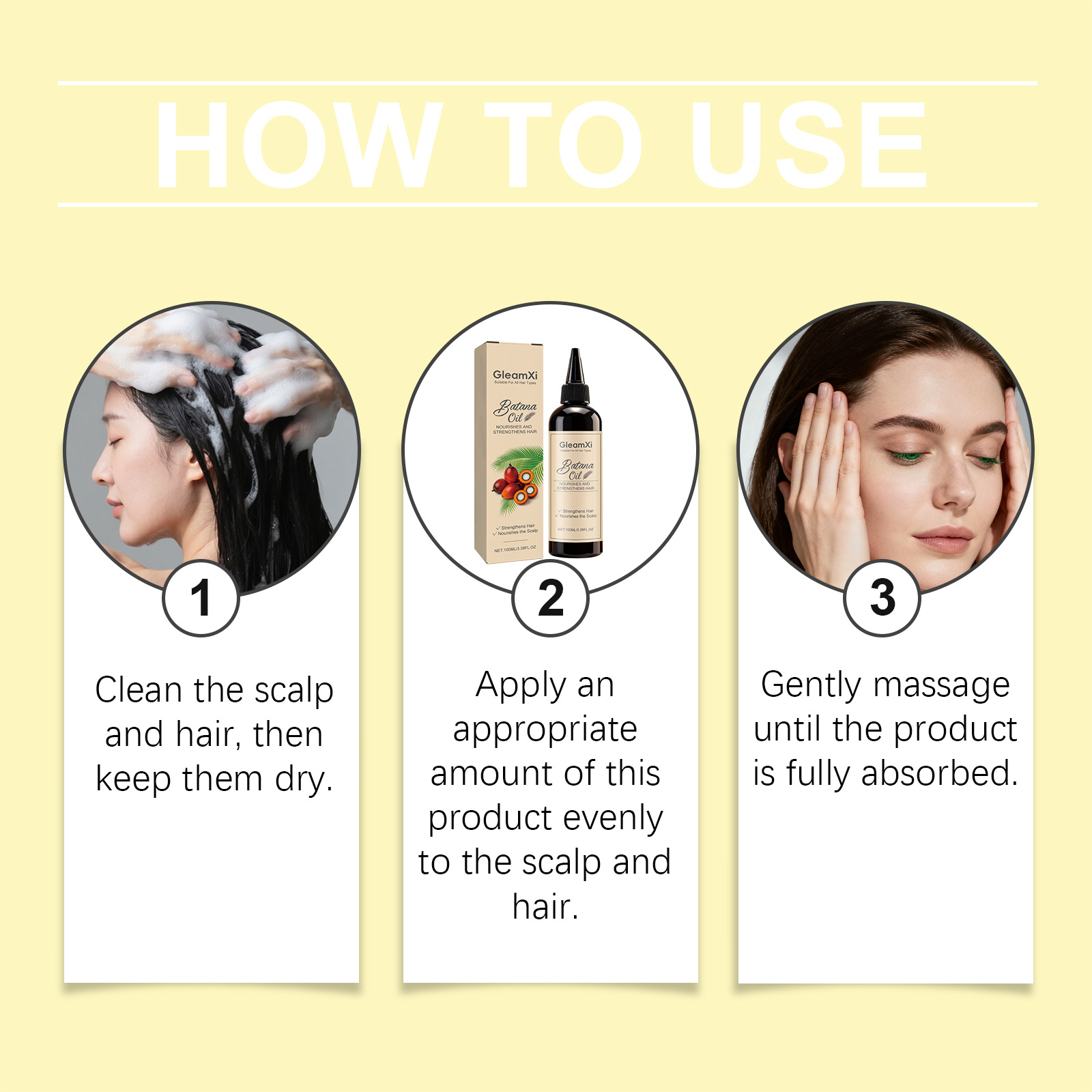 Hair Care Naturally - Olio Essenziale per Capelli Batana, Rinforza