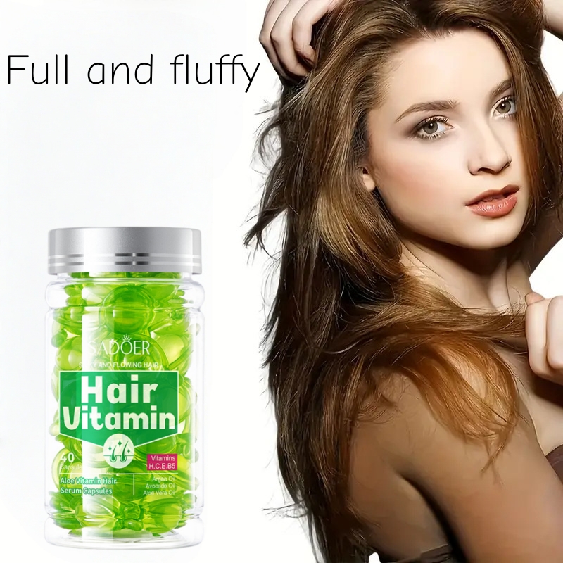 Hair Care Vitamin E - 40 capsule di essenza per la