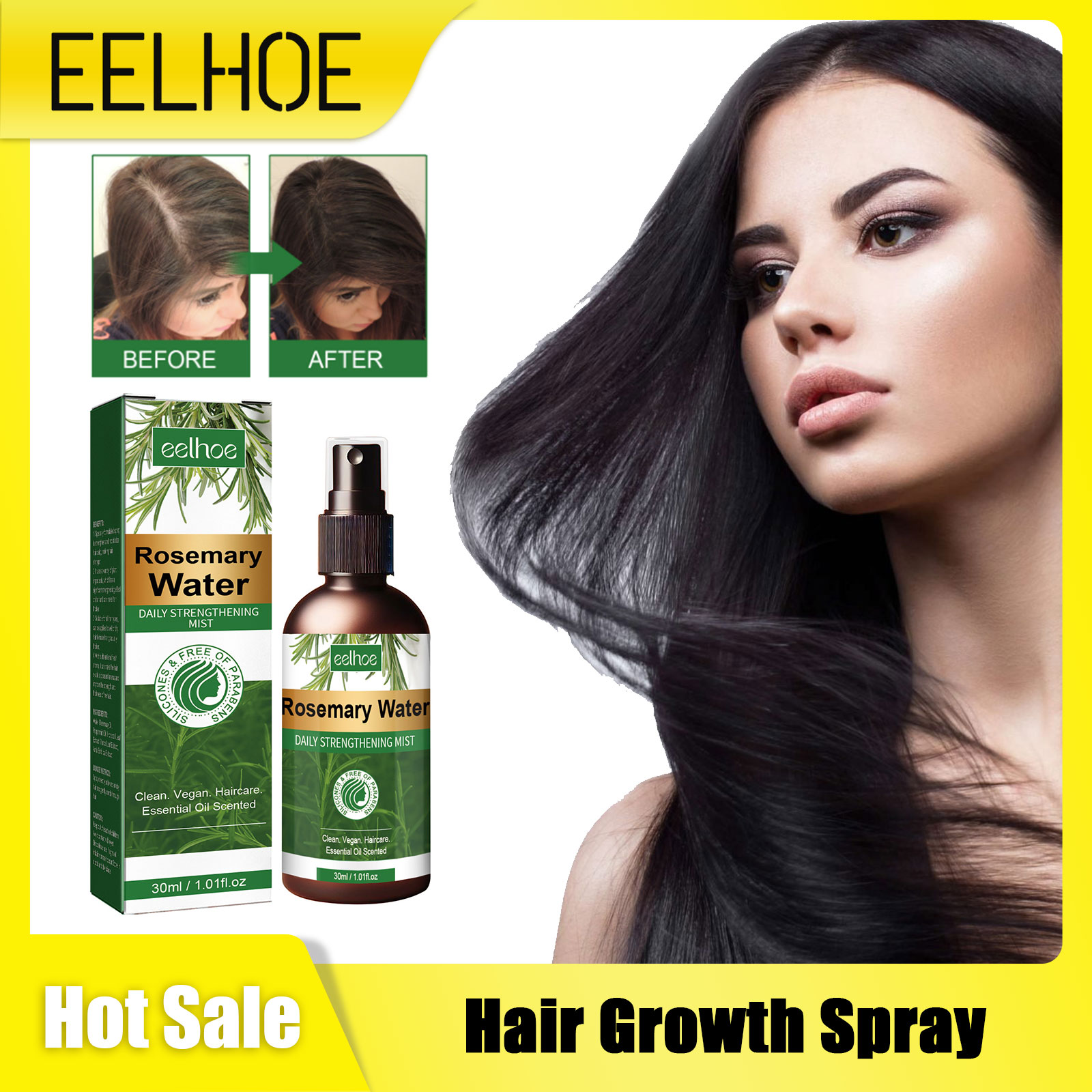 Hair Care Naturally - Spray al rosmarino per capelli Trattamento