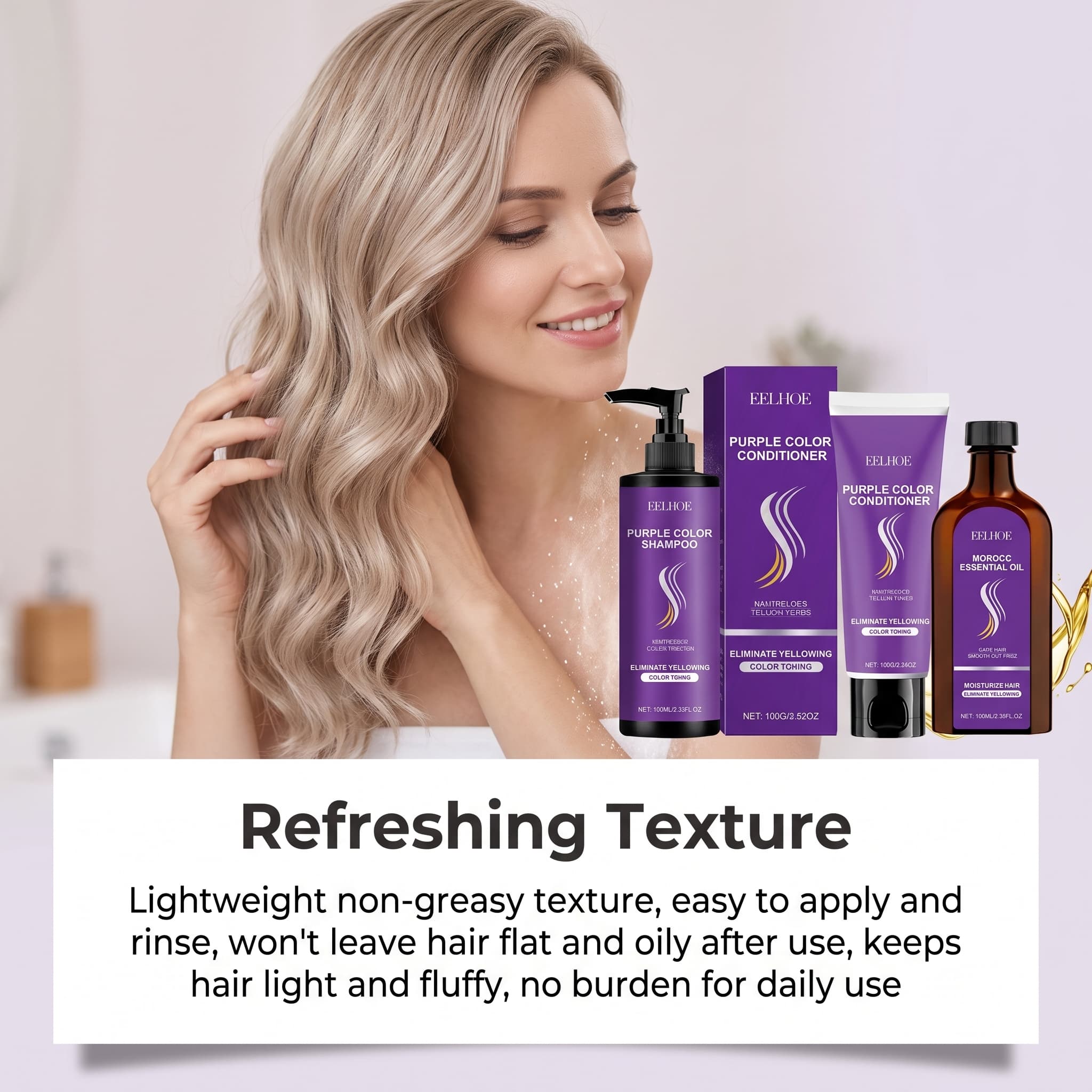 Set Shampoo Viola con Balsamo, - Hair Care Hair Serum recensione e prezzo
