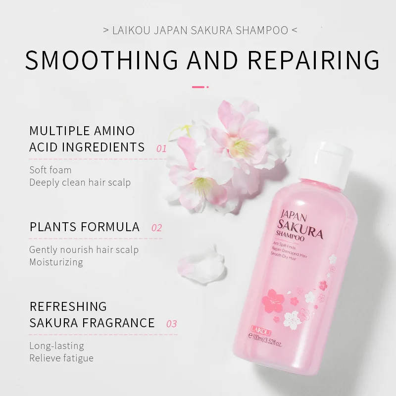 LAIKOU Giappone Sakura Shampoo - Hair Care Vitamin E recensione e prezzo