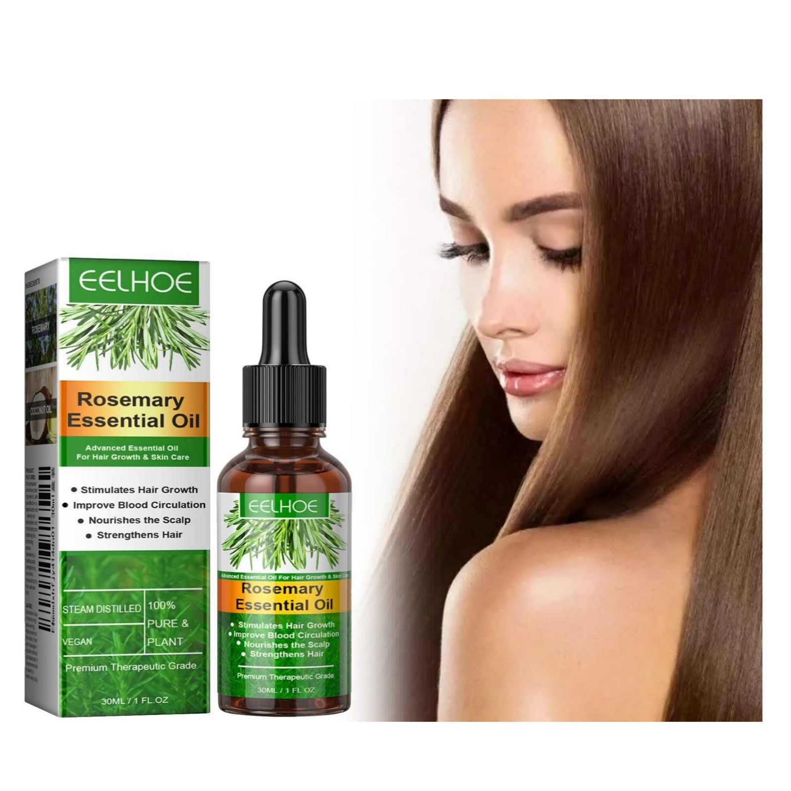 Eelhoe Rosmarino Cura dei cape - Hair Care Essential Oil recensione e prezzo