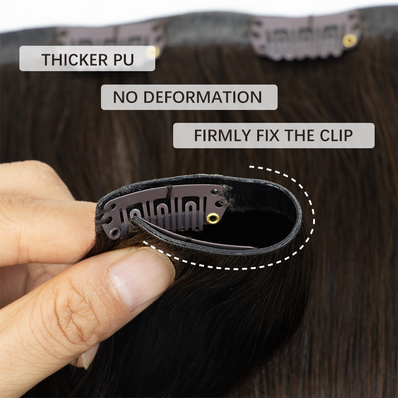 Clip in PU spesso invisibile n - Clip In Hair Piece recensione e prezzo